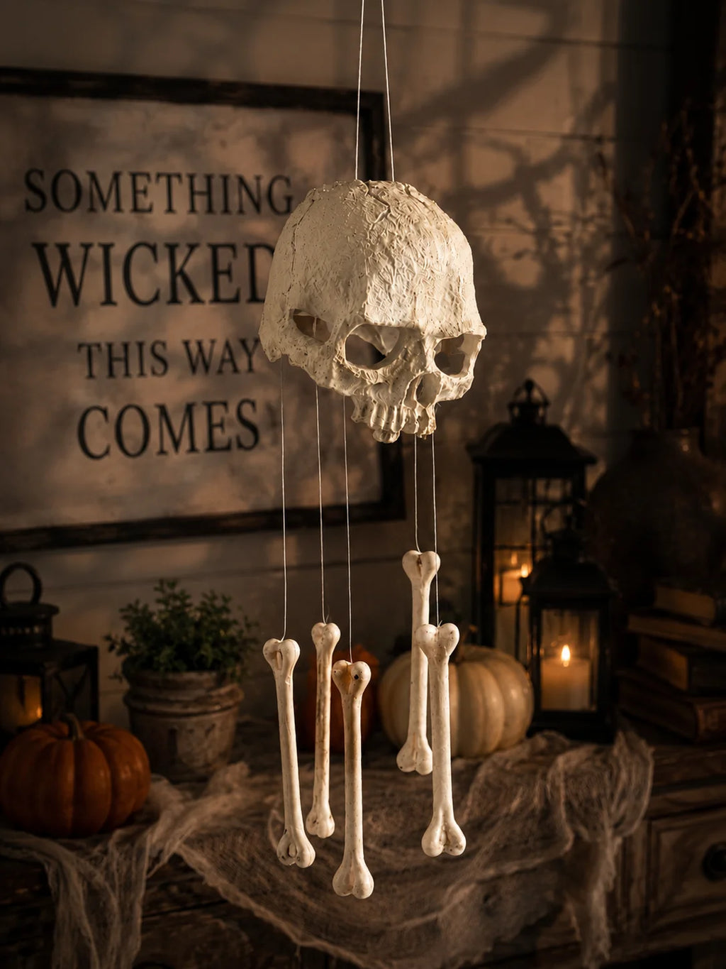 Skull Bone Wind Chime