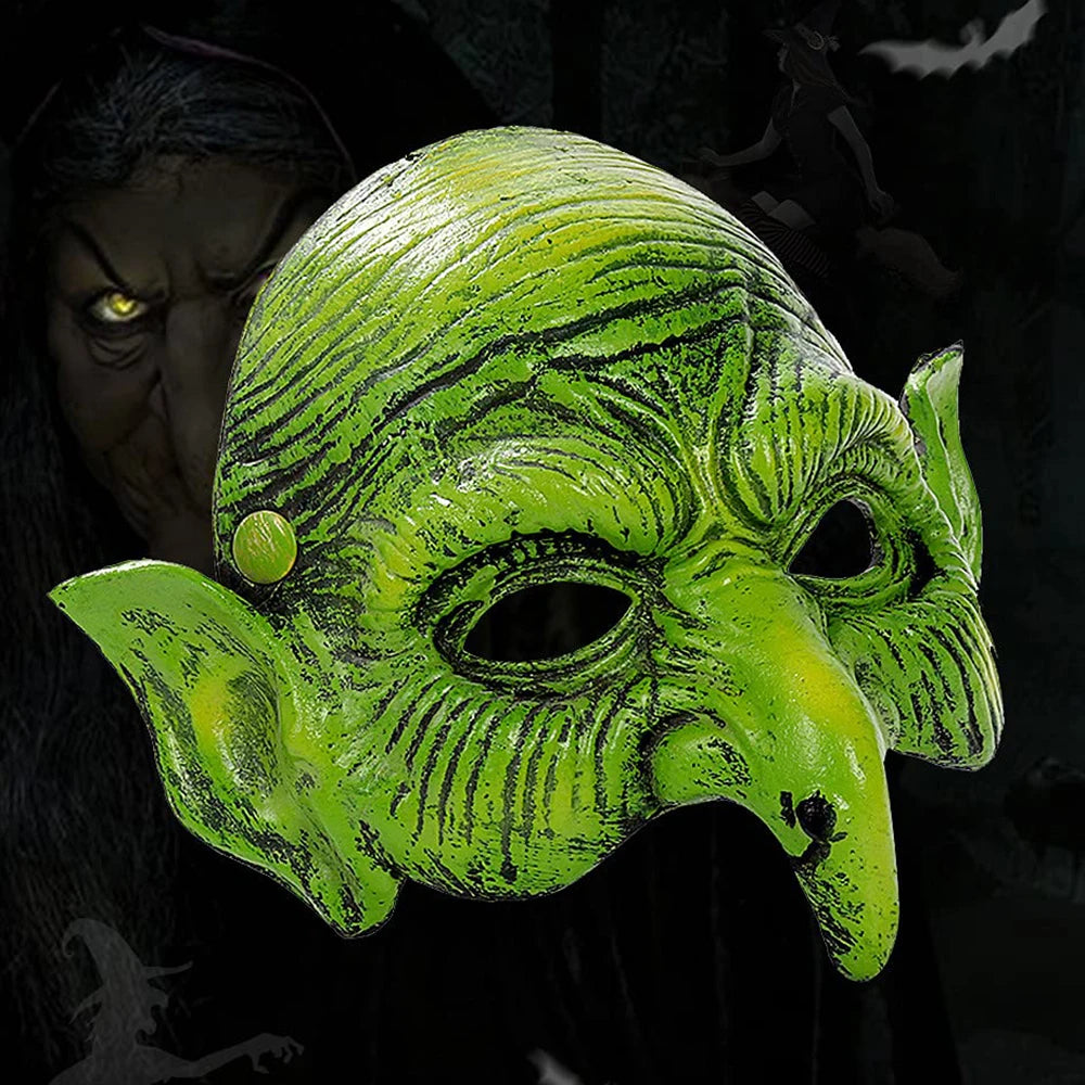 Old Witch Goblin Mask