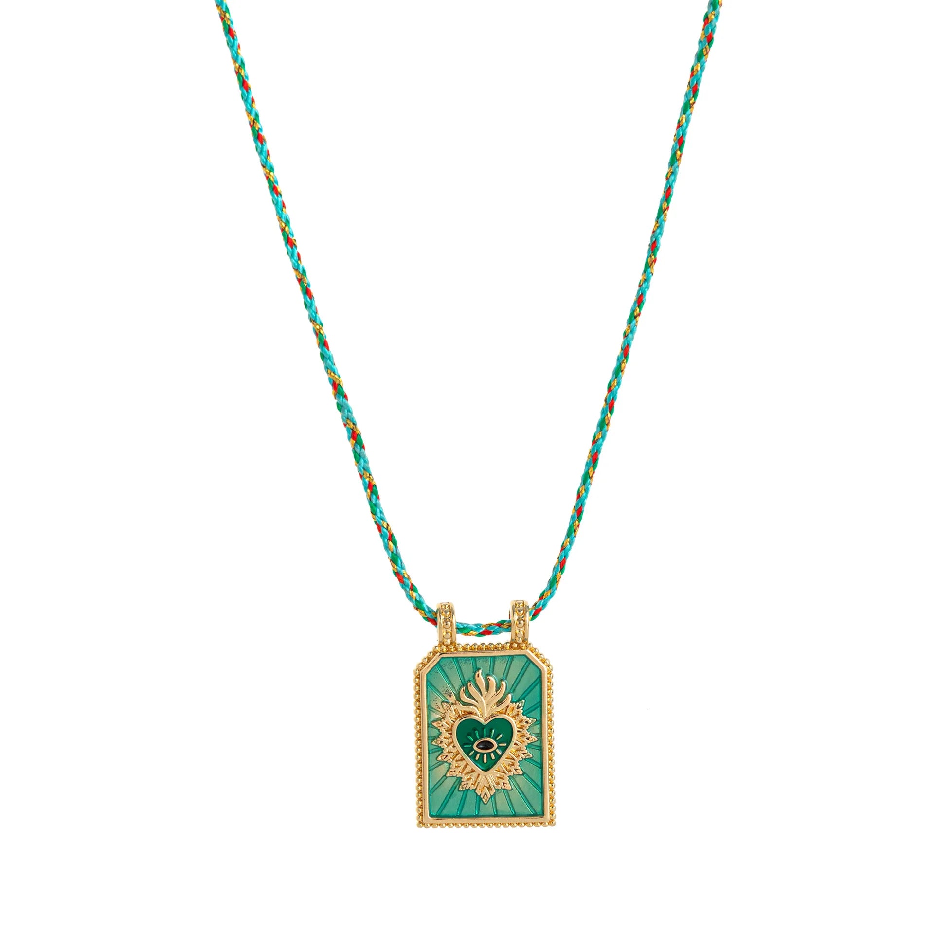 Gold Tarot Card Pendant Necklace