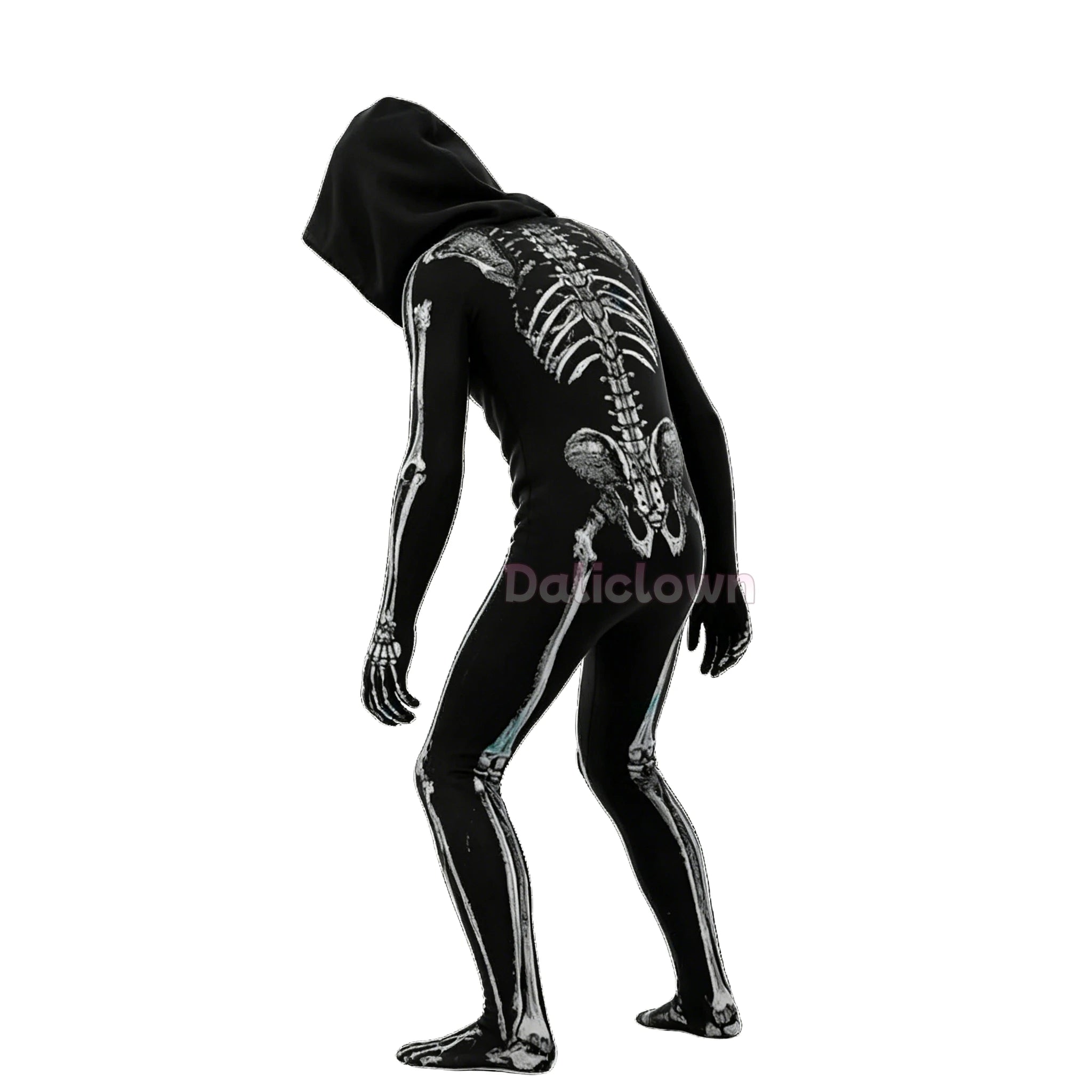 Kids Hooded Skeleton Costume