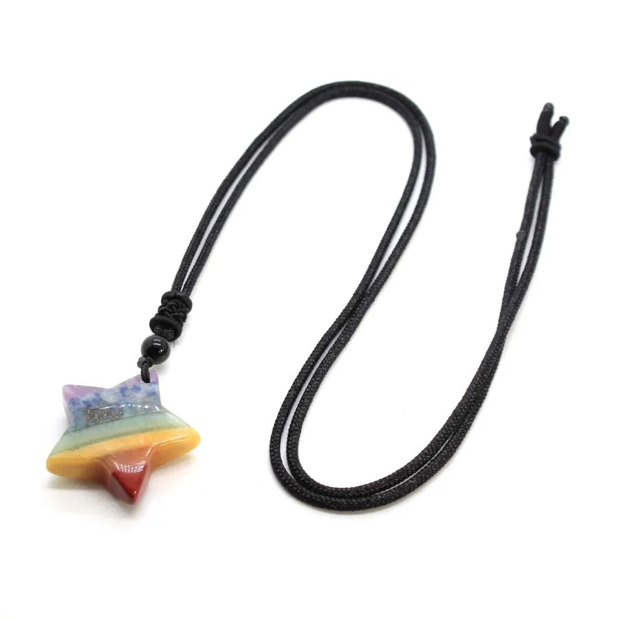 Chakra Moonstone Pendant