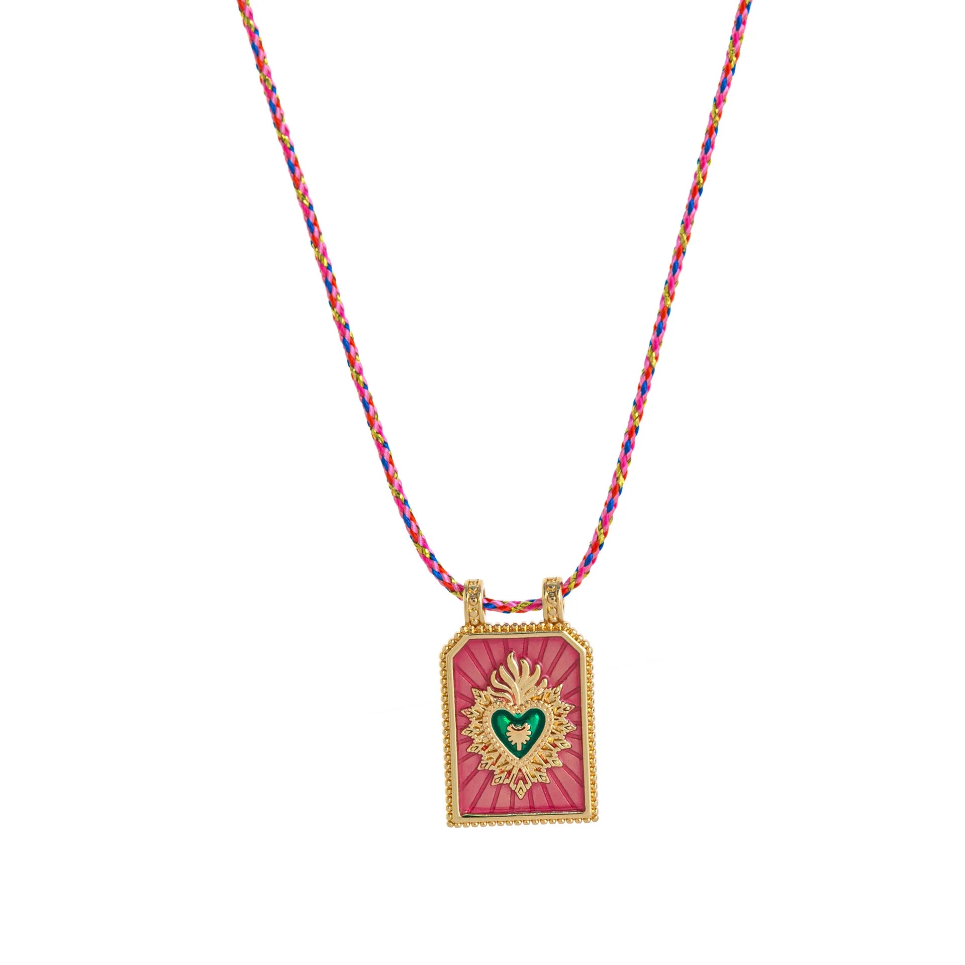 Gold Tarot Card Pendant Necklace