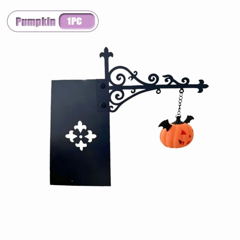 Vintage Gothic Pumpkin Lantern (Bookshelf/Shelf Display)