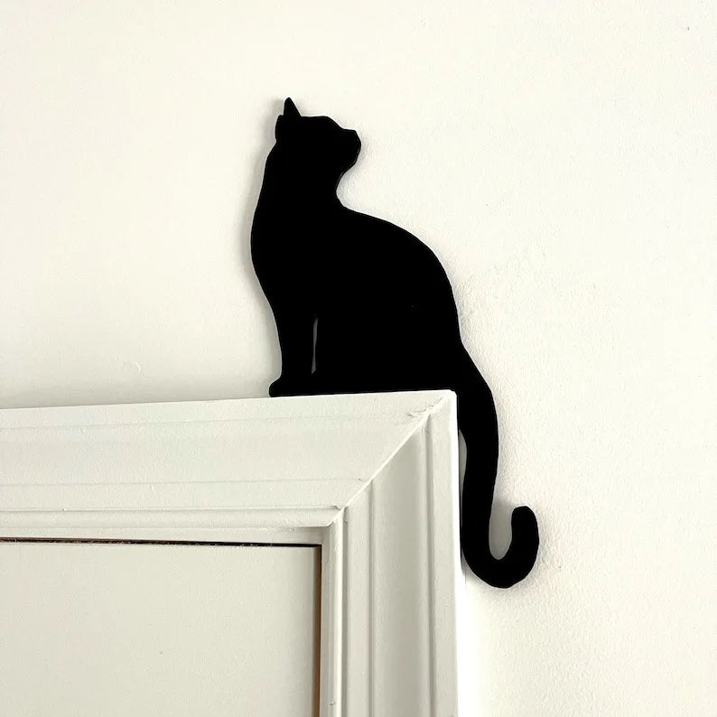 Door Corner Sign — Bird, Witch & Cat