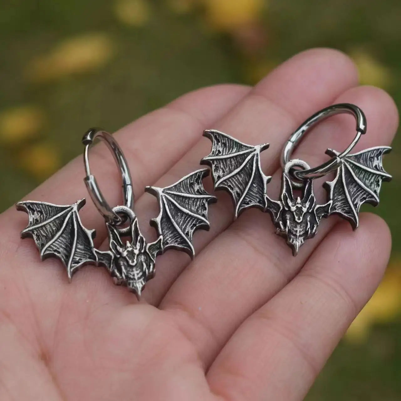 Vintage Bat Witchcraft Necklace