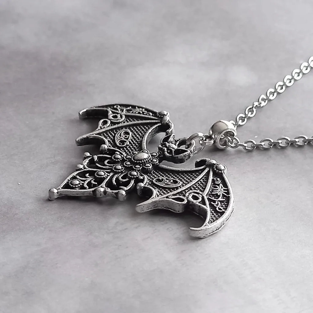 Mystical Bat Pendant Necklace