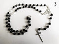Dagger & Crescent Rosary Necklace