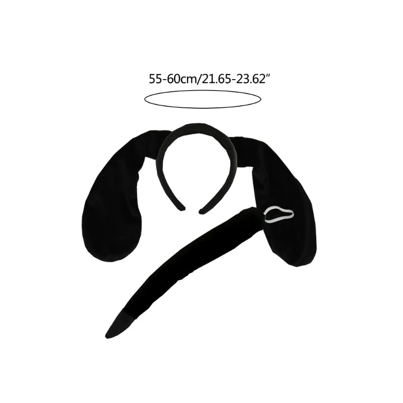 Plush Bunny Ears Headband