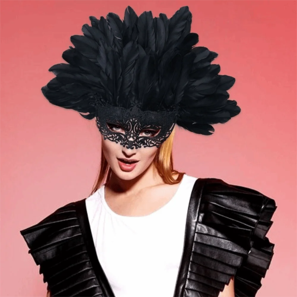 Feather Masquerade Mask