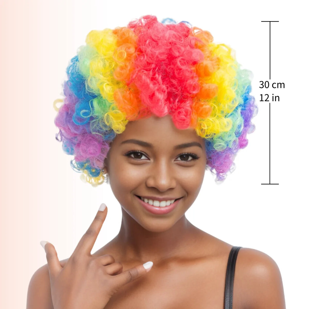 Afro Puff Clown Wig