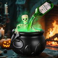 Witch's Cauldron with LED Light & Fog