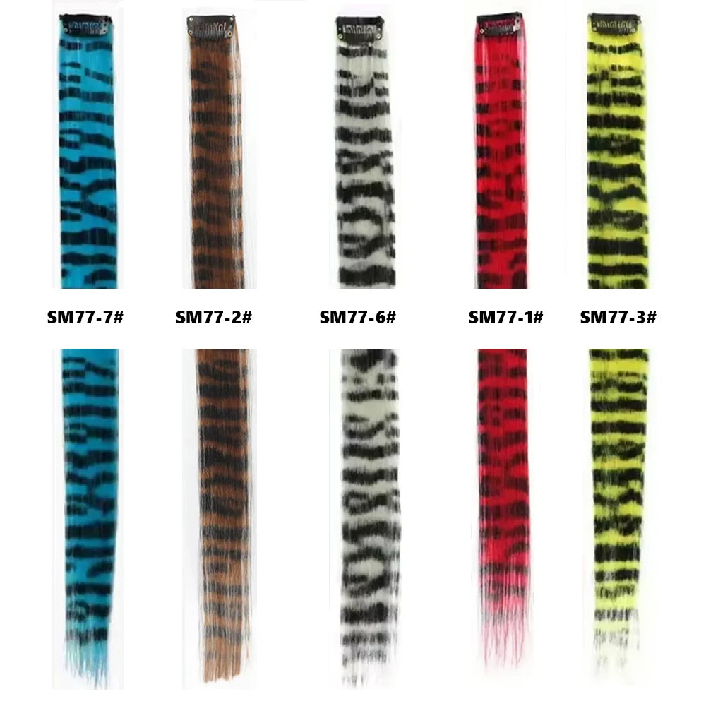 Striped Clip-In Hair Extensions