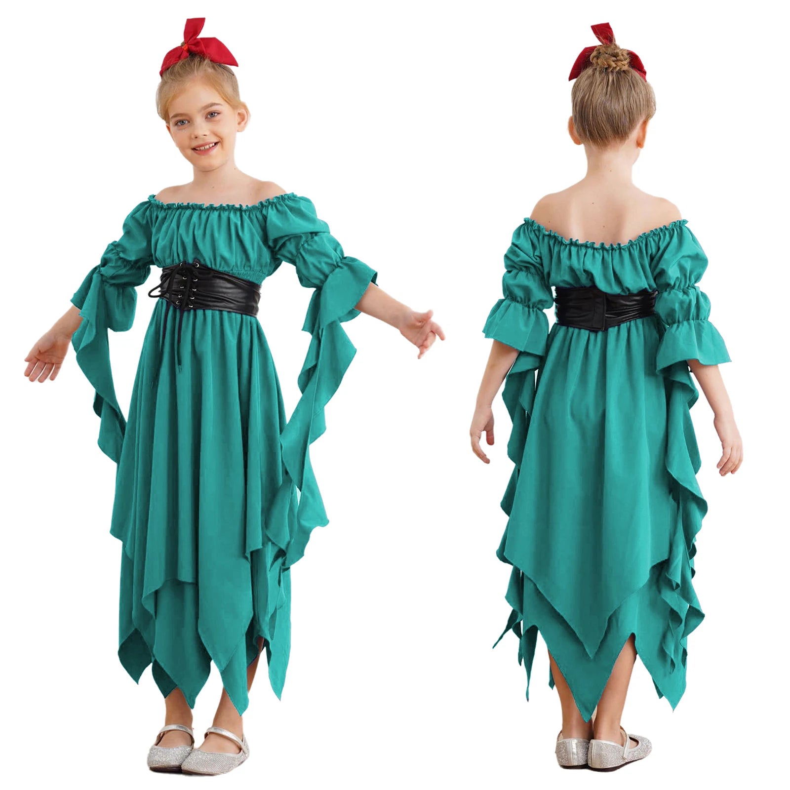 Girls Medieval Witch Costume