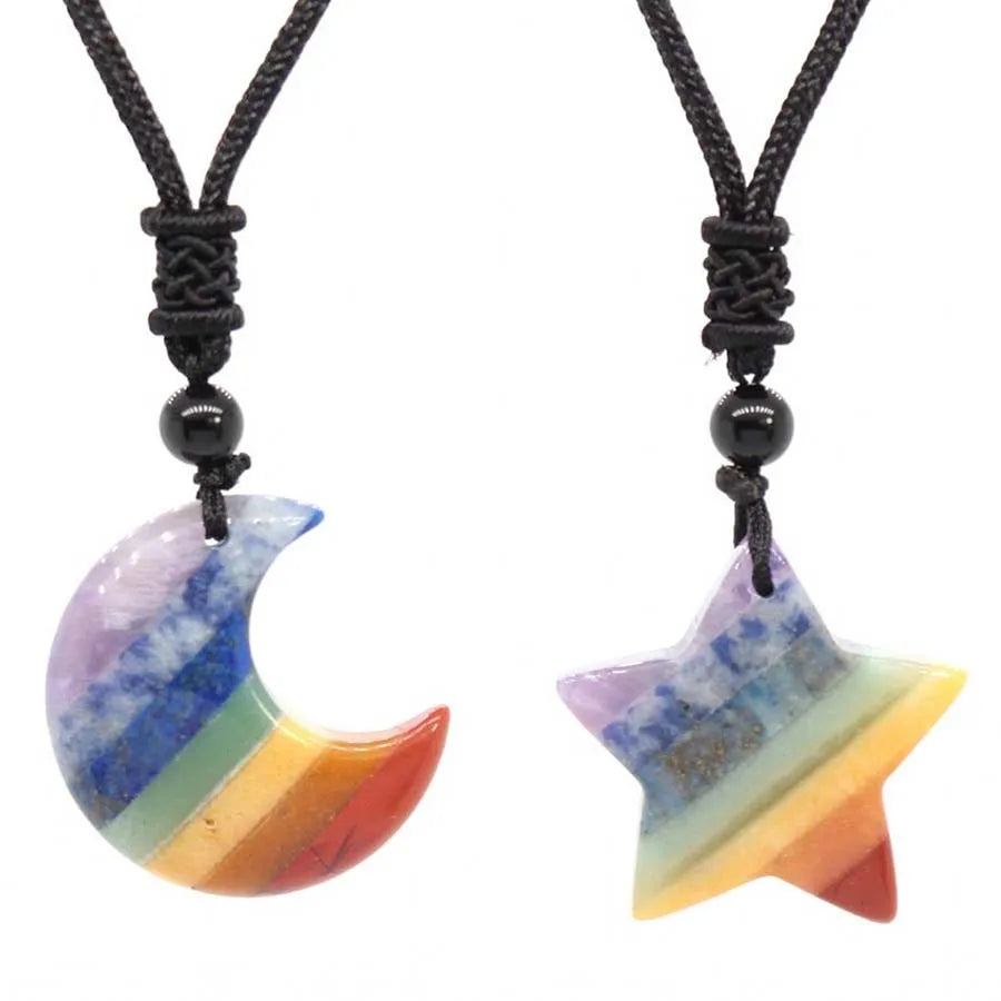 Chakra Moonstone Pendant