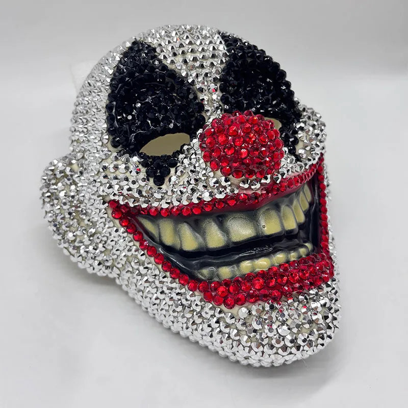 Diamond-Studded Clown Mask