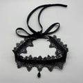 Red & Black Bow Choker