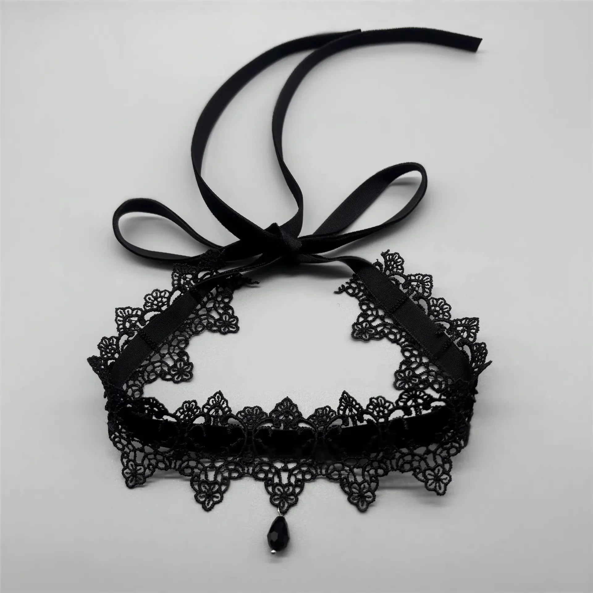 Red & Black Bow Choker