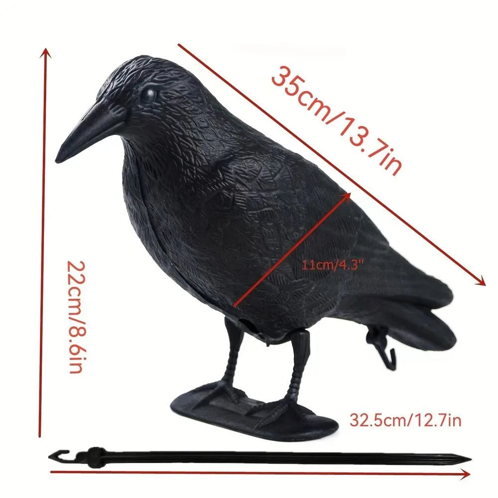 Black Life-Size Crow