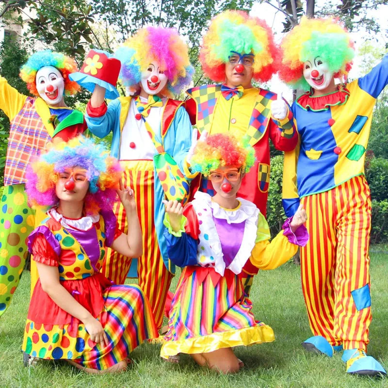 Rainbow Curly Clown Wig