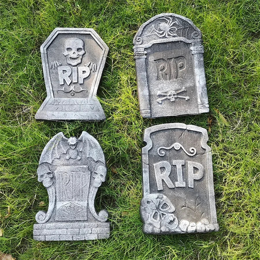 Foam RIP Graveyard Tombstones (4pc)