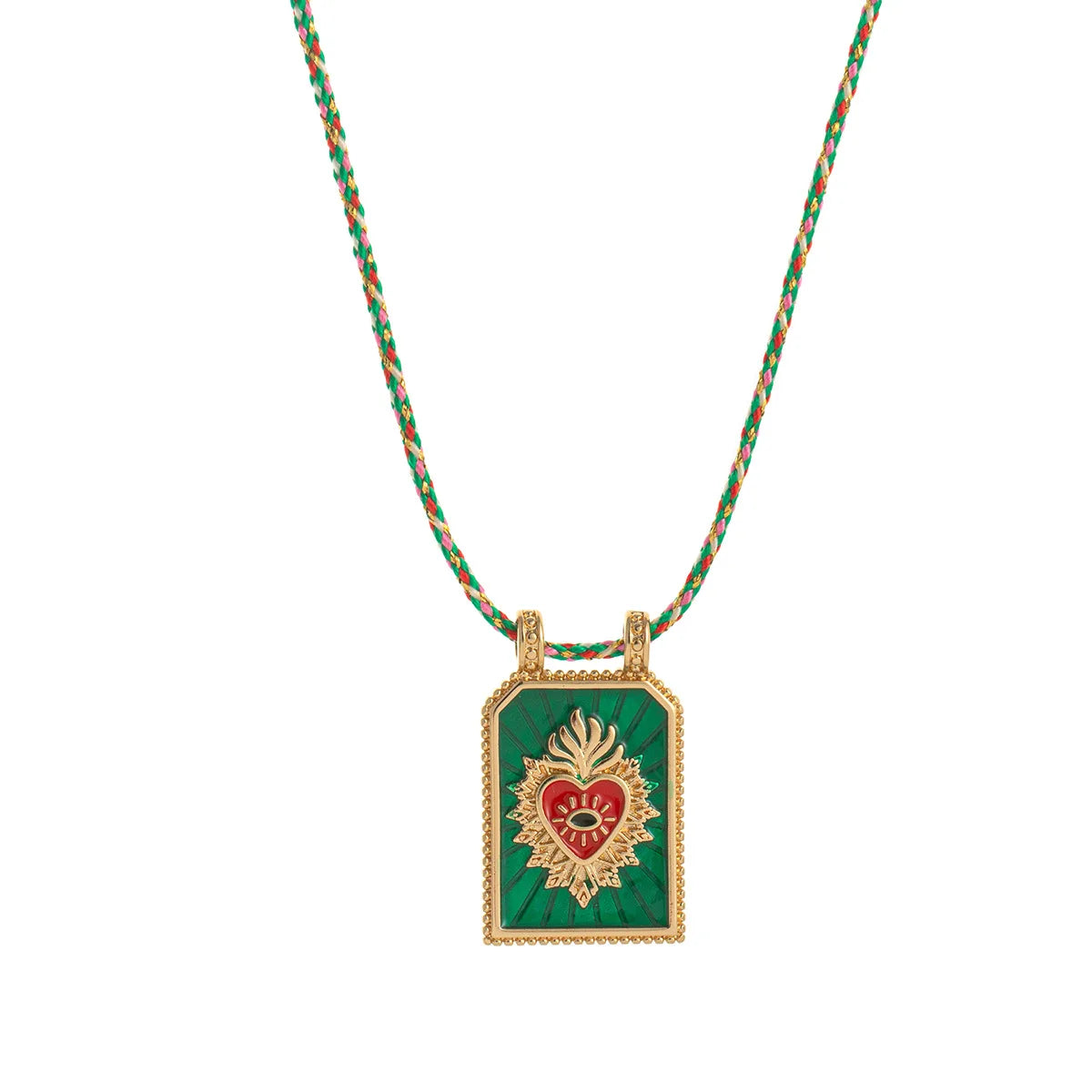 Gold Tarot Card Pendant Necklace