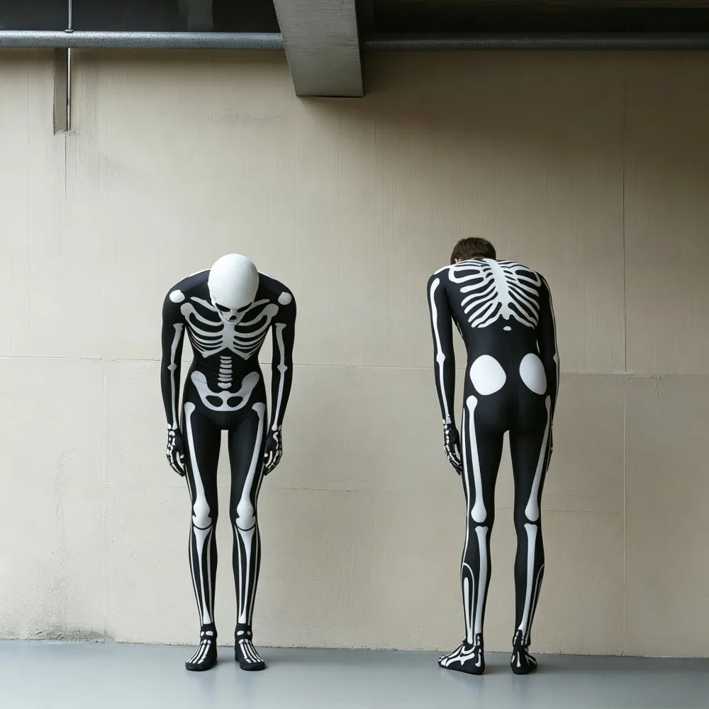 Skeleton Print Tights