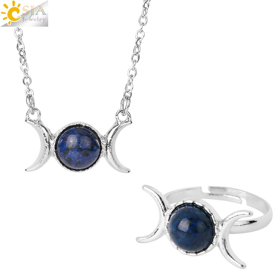 Crescent Crystal Jewelry Set