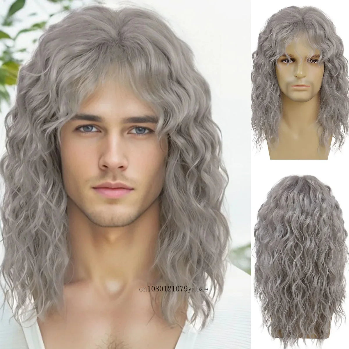 Grey Older-Man Cosplay Wig