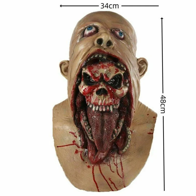 Bloody Zombie Latex Mask