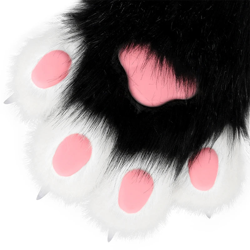 Plush Animal Claw Gloves