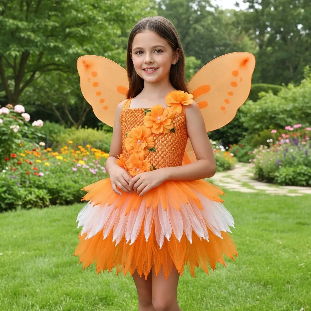Girls Butterfly Fairy Costume