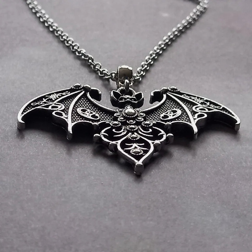Mystical Bat Pendant Necklace