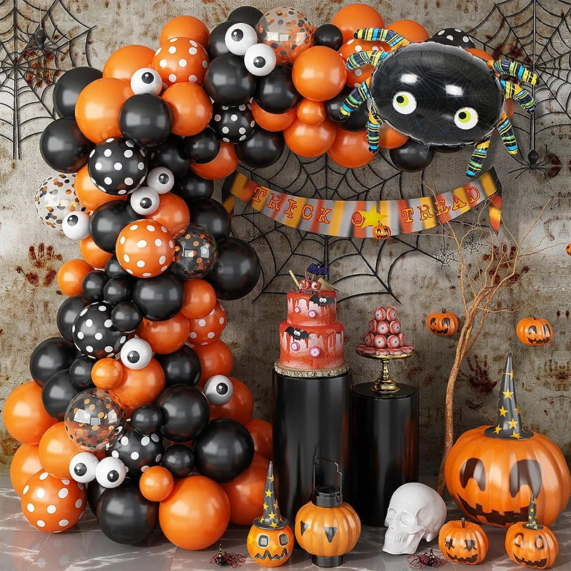Bat Balloon Garland — Spiders & Pumpkins