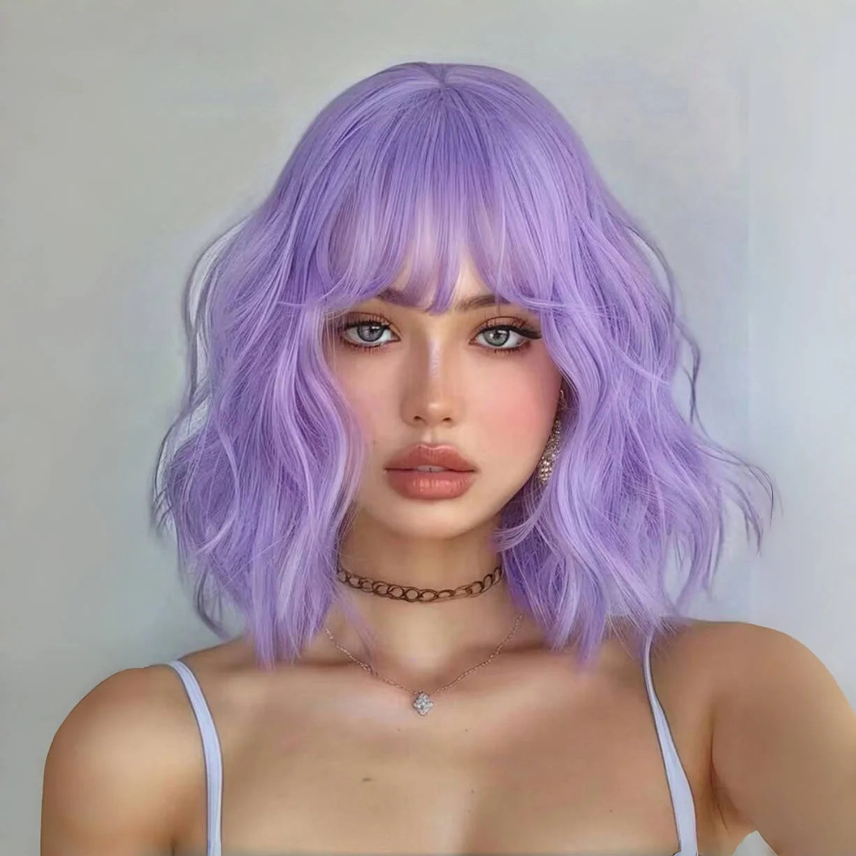 Purple-Pink Gradient Bob Wig