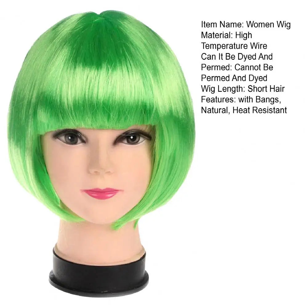 Short Colorful Straight Wig