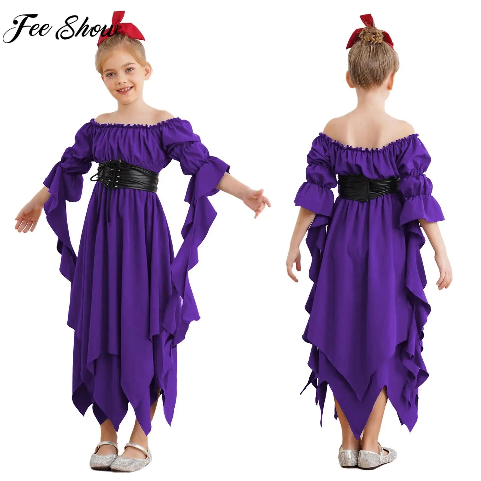Girls Medieval Witch Costume