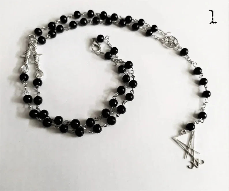 Occult Sigil Rosary Necklace