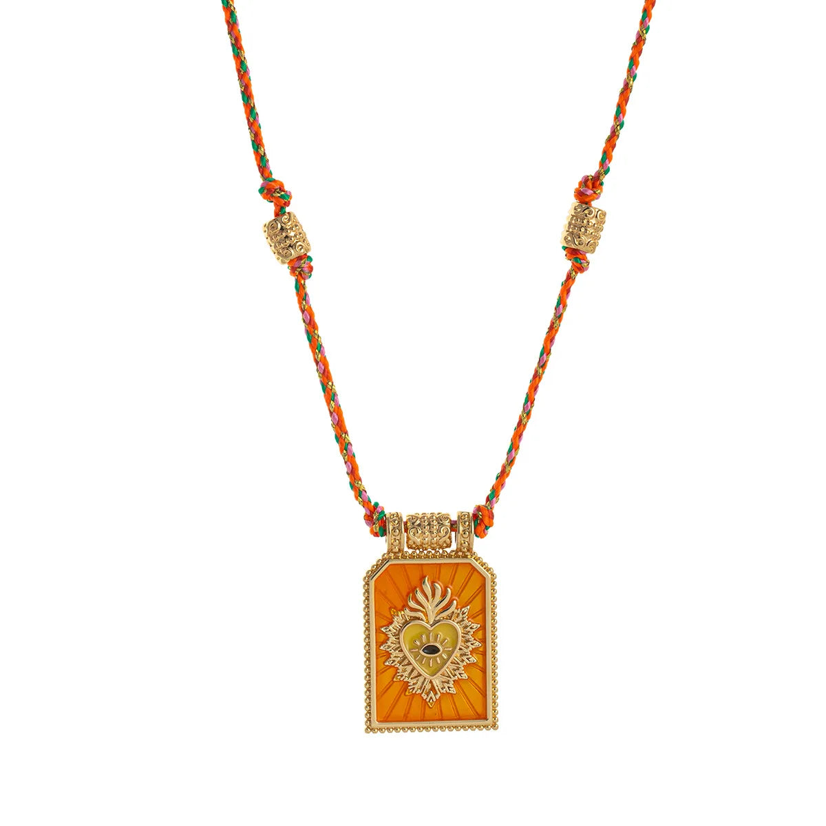 Gold Tarot Card Pendant Necklace