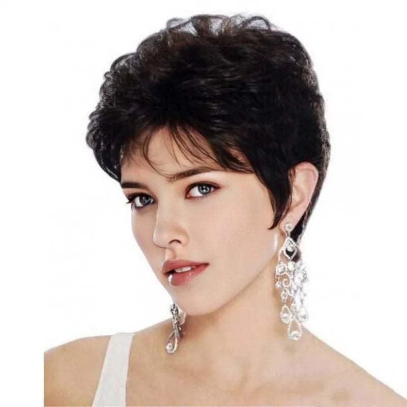 Grandma Grey Short Wig