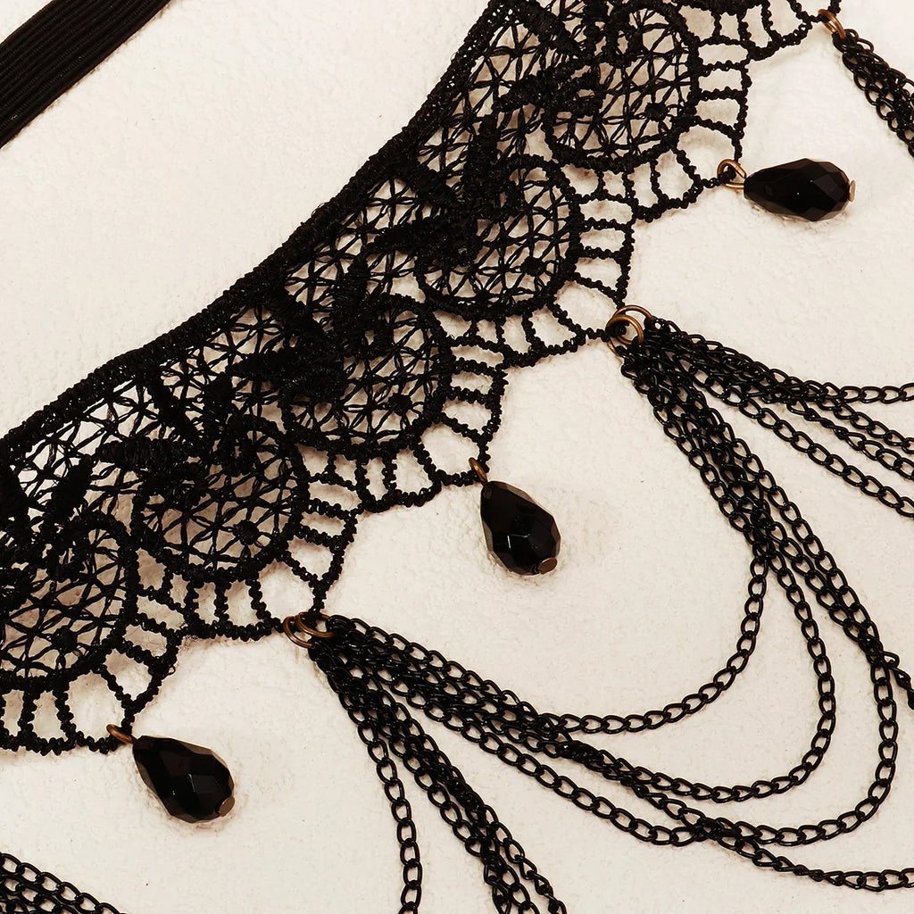 Gothic Lace Garter Belt