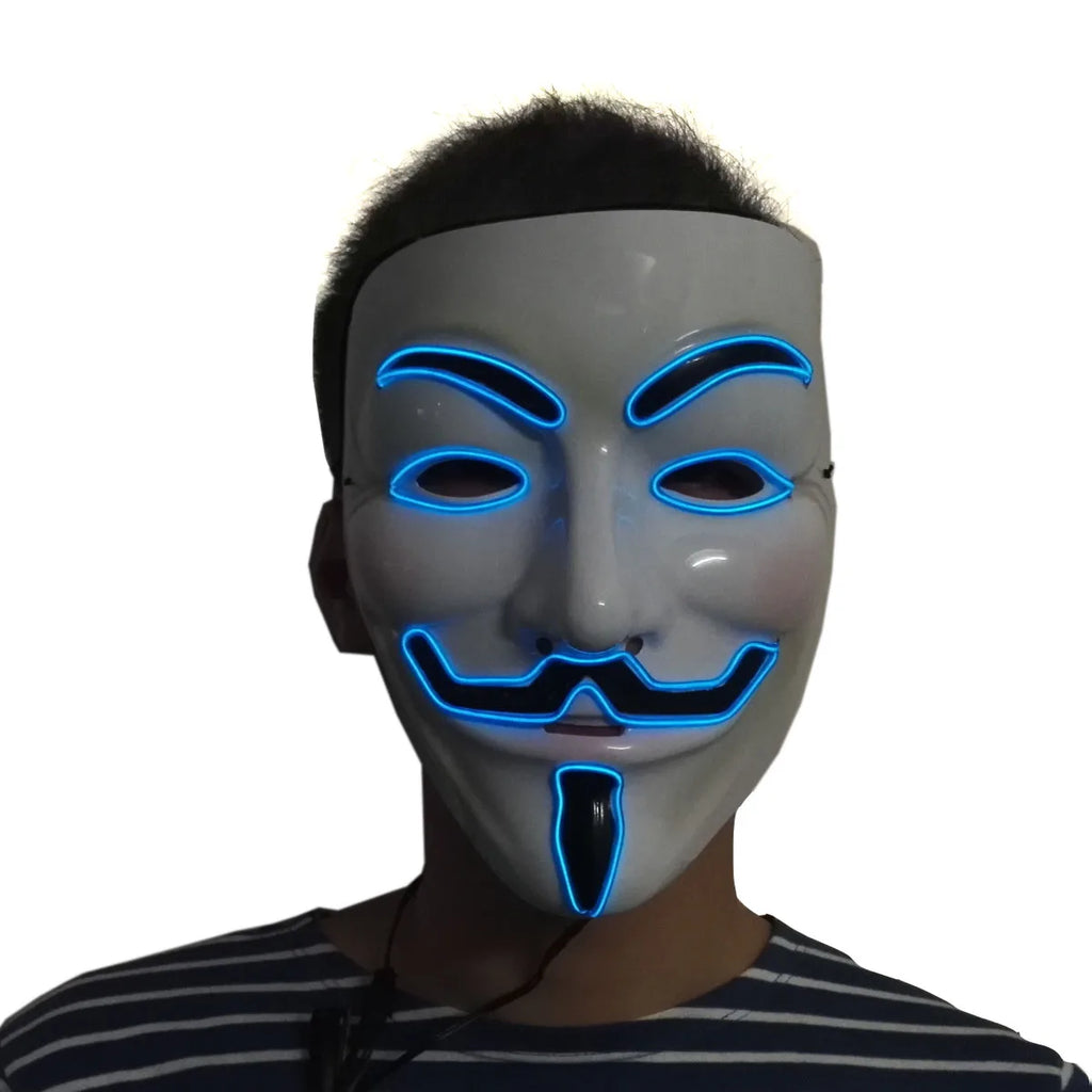LED Hacker Vendetta Mask