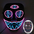 Neon EL Wire Three-Eye Ghost Mask