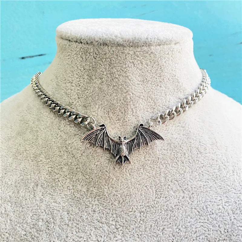 Gothic Bat Fashion Necklace