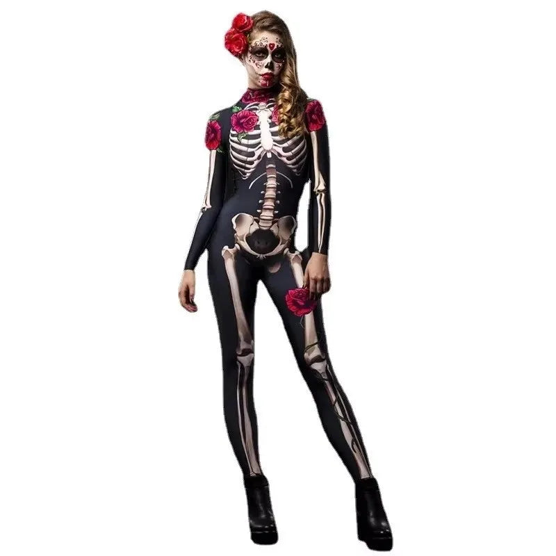 Rose Skeleton Costume Dress