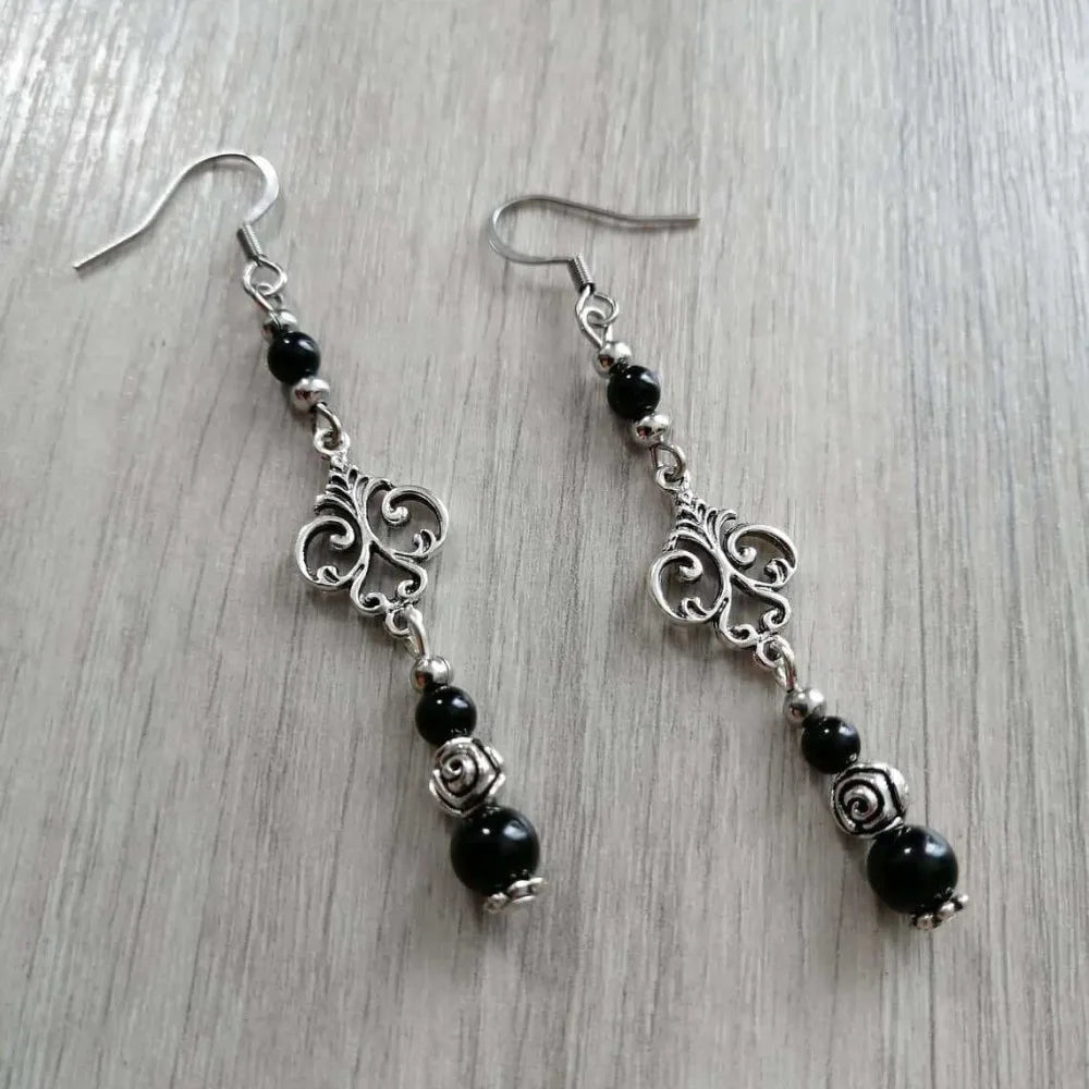 Victorian Black Agate Necklace
