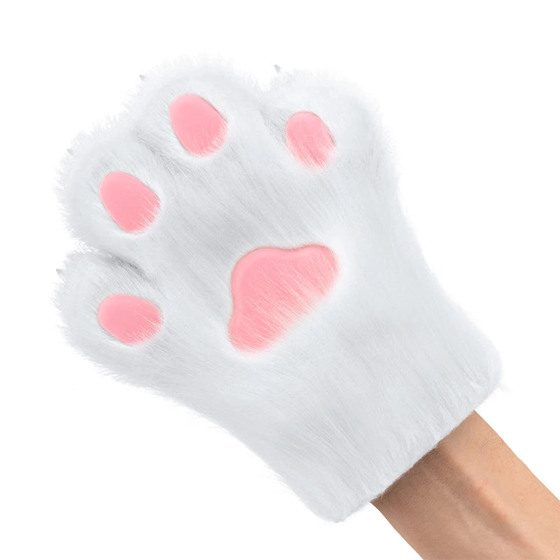 Plush Animal Claw Gloves