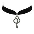 Snake Ring Charm Choker