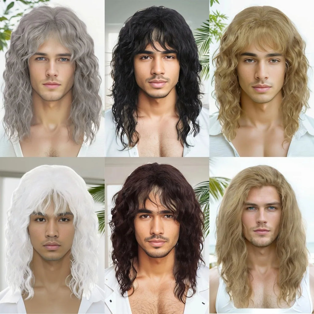 Grey Older-Man Cosplay Wig