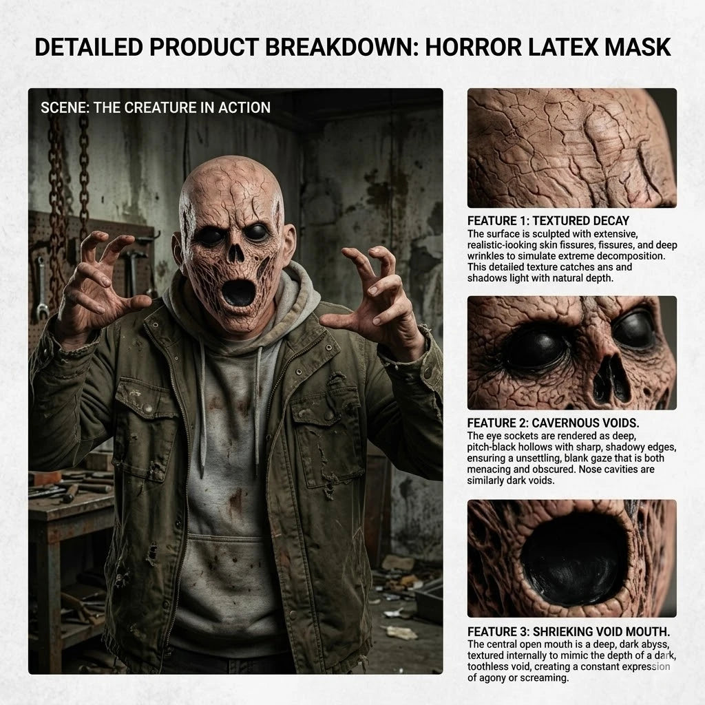 Full Head Zombie Mask