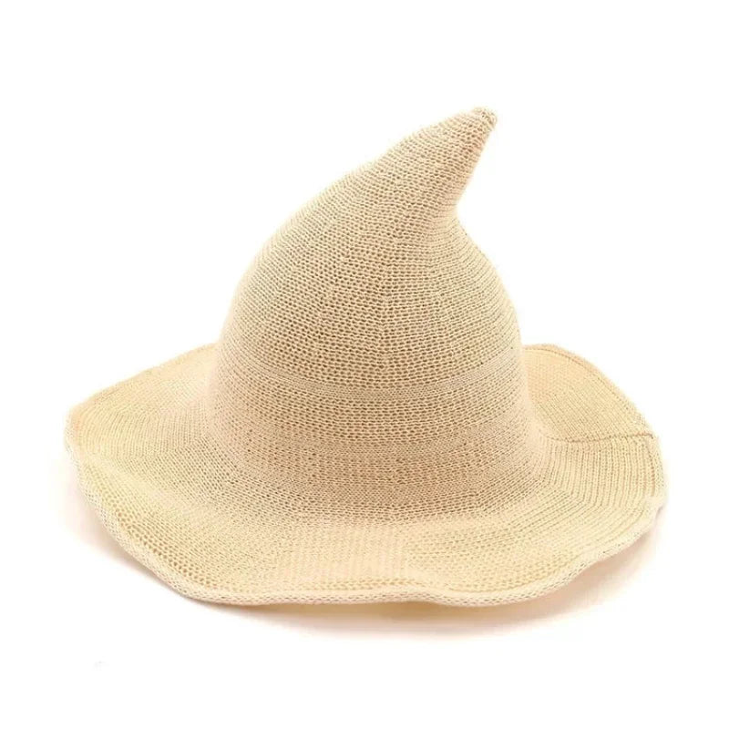 Vintage Wool Knit Witch Hat